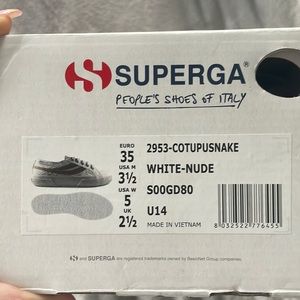 Superga Cotupusnake: White-Nude